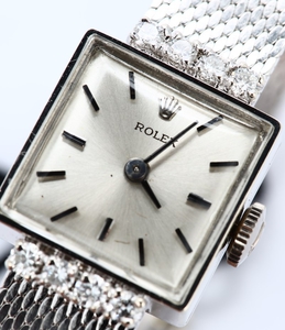 Ladies White Gold Rolex Cocktail Watch