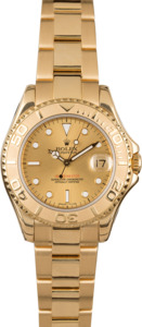 Pre-Owned Rolex Yachtmaster Ladies 18k Gold 68628