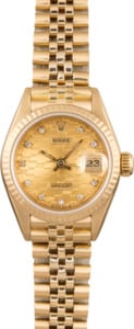 Pre Owned Rolex Ladies Datejust 69178 Chevy Diamond Dial