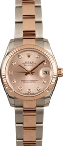 Pre-Owned Rolex Datejust 178271 Two Tone Everose Oyster