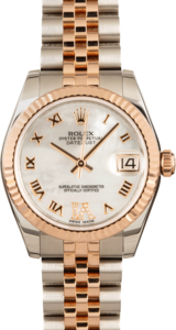 Pre Owned Ladies Rolex Datejust Watch Mid-Size 178271