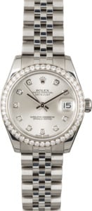 Mid-Size Rolex Datejust 178384 Diamond Dial & Bezel