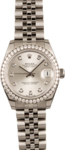 Rolex Mid-Size Datejust 178384 Diamond Dial & Bezel