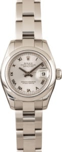 Pre Owned Rolex Ladies Datejust 179160 Silver Dial