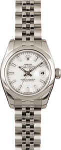 Rolex Lady Datejust 179160 White Dial