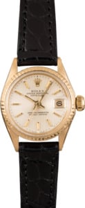 Pre Owned Rolex Ladies Datejust 6517 Tapestry Dial