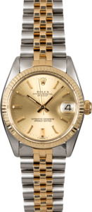 Mid-Size Rolex Datejust 6827 Champagne Dial