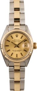 Pre Owned Rolex Datejust 6917 Two Tone Oyster Champagne Dial