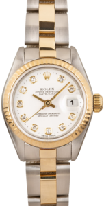 Pre-Owned Rolex Datejust 69173 White Diamond Dial