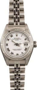 Pre-Owned Rolex Ladies Datejust 79190 White Roman Dial