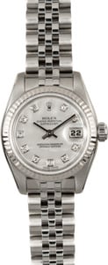 Rolex Ladies Datejust 179174 Diamond 100% Authentic