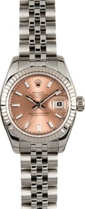 Rolex Lady Datejust 179174 Pink Luminescent Dial
