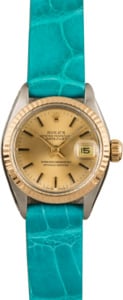 Pre-Owned Rolex Date 6917 Teal Strap