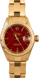 Womens Rolex Datejust 6917 Gold