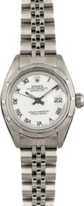 Used Rolex Date 6924 White Roman Dial