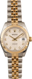 Rolex Mid-Size Datejust 178273 Silver Jubilee Diamond Dial