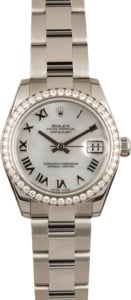 Rolex Diamond Bezel Datejust 178384 Mother of Pearl Dial