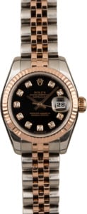Pre Owned Rolex Datejust 179171 Black Diamond Dial