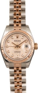 Pre-Owned Rolex Lady Datejust 179171 Pink Jubilee Diamond Dial