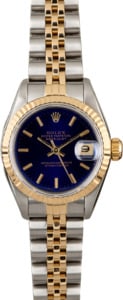 Rolex Datejust 69173 Blue Dial Ladies Watch