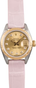PreOwned Rolex Datejust 69173 Two Tone Diamond Dial