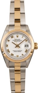 Pre-Owned Rolex Datejust 79163 White Roman Dial 26MM