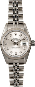 Rolex Ladies Datejust 79174 Silver Diamond Dial
