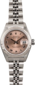 Pre Owned Rolex Lady Datejust 79174 Roman Salmon Dial