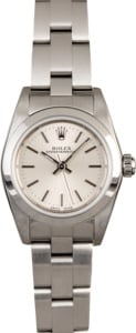 Rolex Lady Oyster Perpetual 76080 Silver Index Dial
