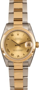 Used Rolex Mid-size Datejust 78243 Champagne Dial
