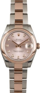Rolex Datejust 178241 Two Tone Everose Rose Dial