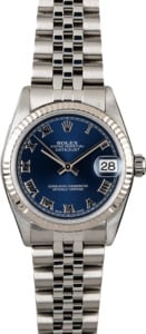 Rolex Datejust 78274 Blue Roman Dial