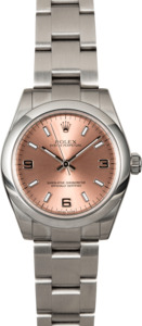 Midsize Rolex Oyster Perpetual 177200 Pink Dial
