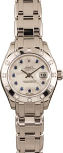 Pre Owned Rolex Pearlmaster 80319 Sapphire Mother of Pearl Dial