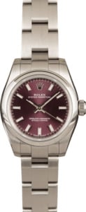 Rolex Lady Oyster Perpetual 176200 Red Grape Dial
