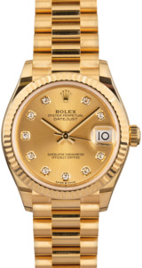 Ladies Rolex President 278278 18k Yellow Gold