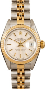 Rolex Datejust 79173 Silver Tapestry Dial