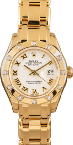 Ladies Pre-owned Rolex MasterPiece Pearlmaster 80318
