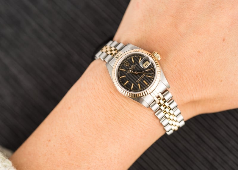 Ladies Rolex Datejust 69173 Tapestry Certified Pre-Owned