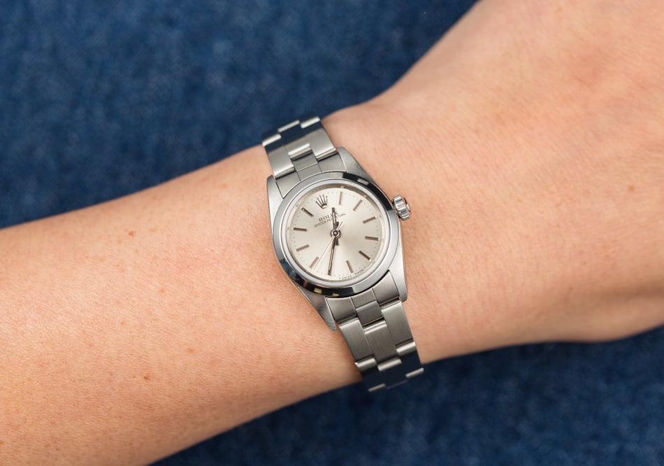 Rolex Ladies Oyster Perpetual 76080 Silver