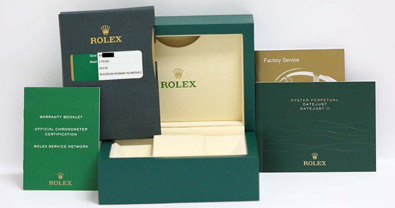 Ladies Rolex Datejust 179160 Rhodium Roman