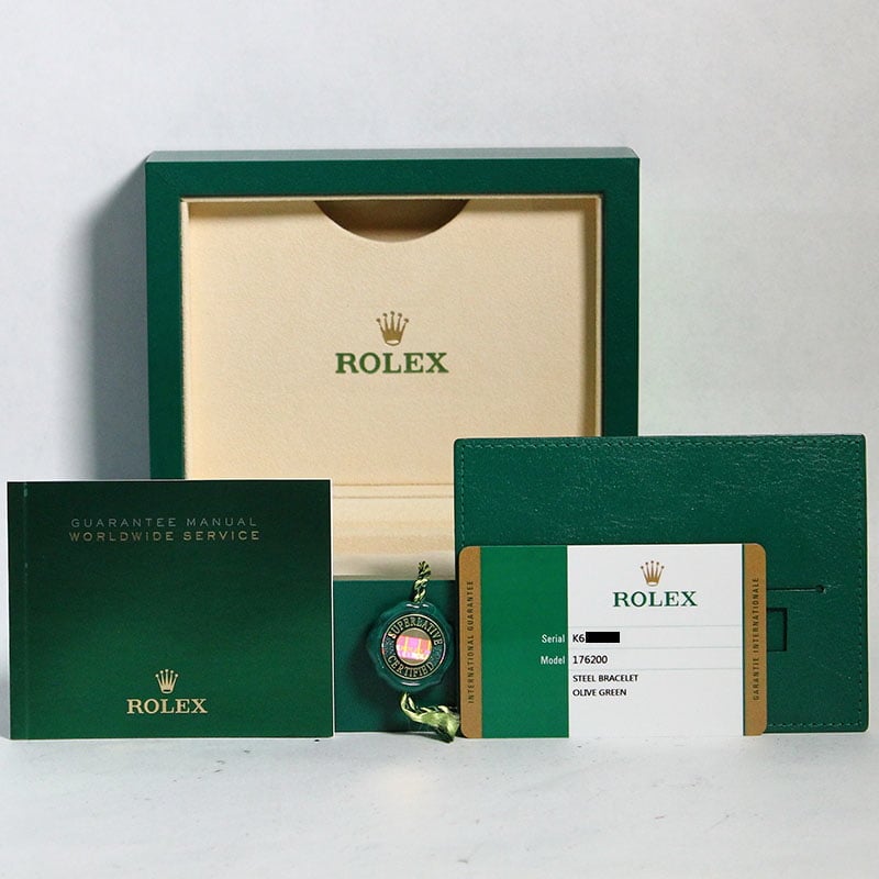 Rolex Ladies Oyster Perpetual 176200 Olive Green Dial