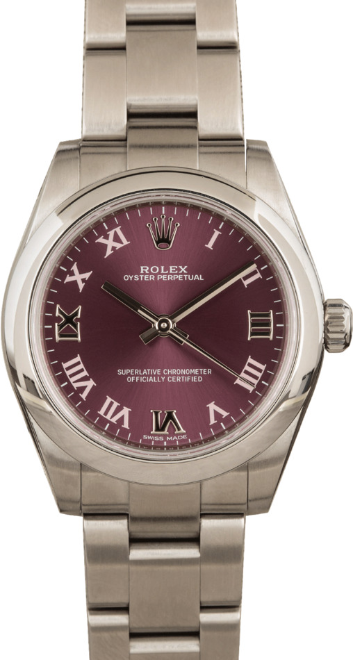 Pre-Owned Rolex Oyster Perpetual 177200 Roman Dial