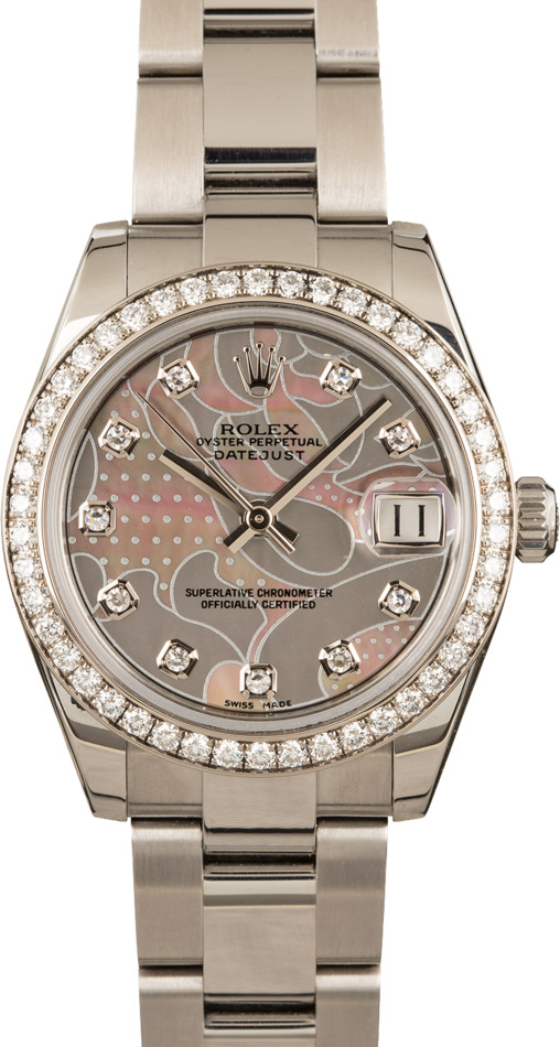 Mid-Size Rolex Datejust 178384 Mother of Pearl Dial