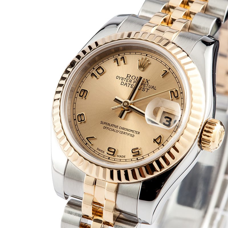 Ladies Pre Owned Rolex Datejust Stainless and Gold Watch  