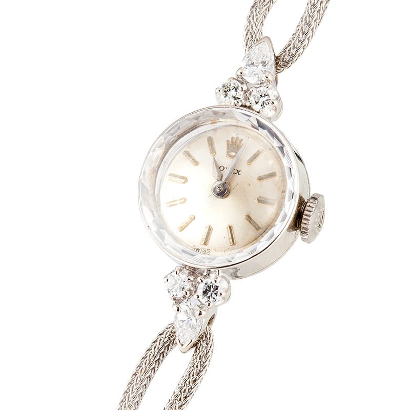 Lady Rolex Diamond Cocktail Watch 1940's - Save on Authentic Rolex at Bob's