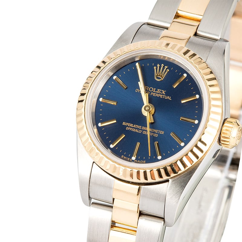 Ladies Rolex Oyster Perpetual 76193 Blue