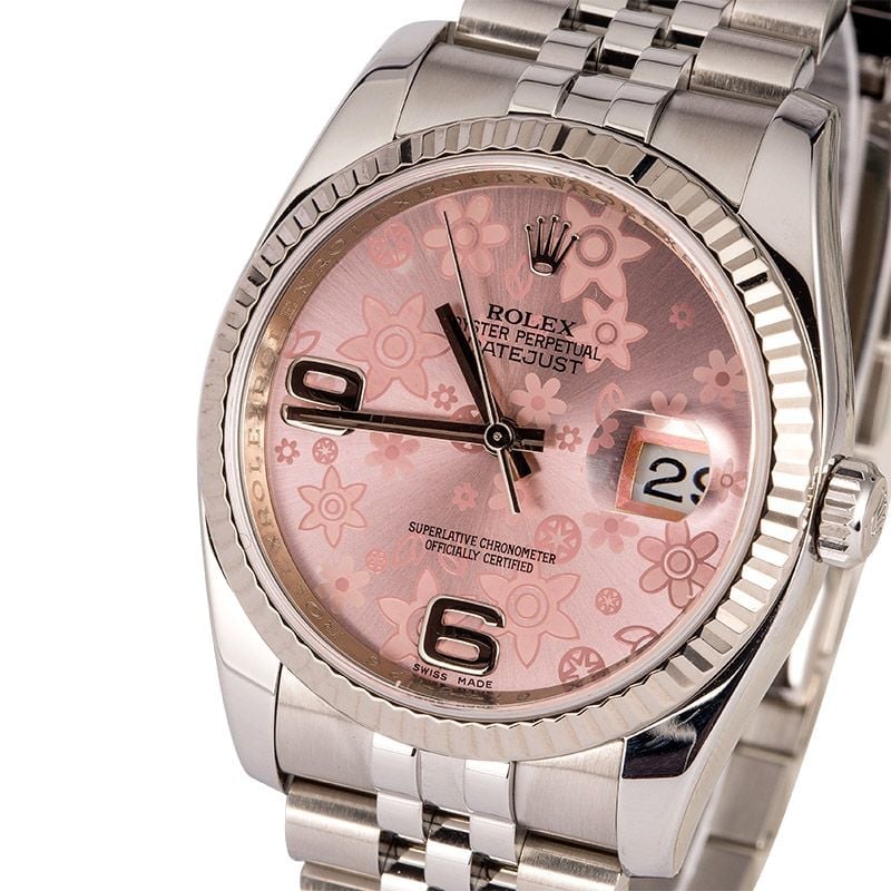 Rolex Datejust 116234 Pink Floral Dial