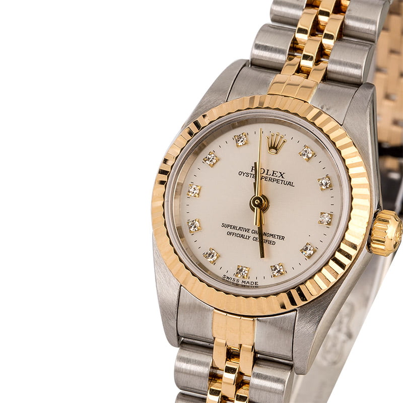 Rolex Lady Oyster Perpetual 76193 Diamonds