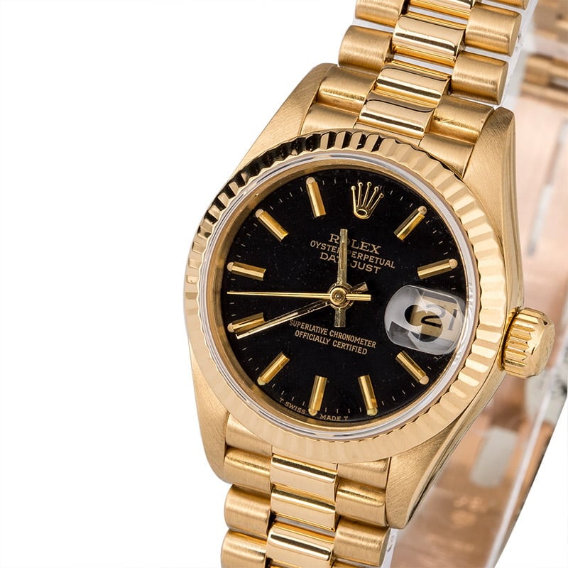 Used Rolex President 69178 Black Dial